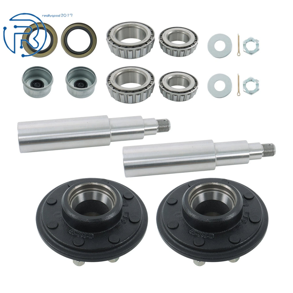 Set of 2 Trailer Hub Kits for Aelx 7000lbs (Fits 8 x 6.5")