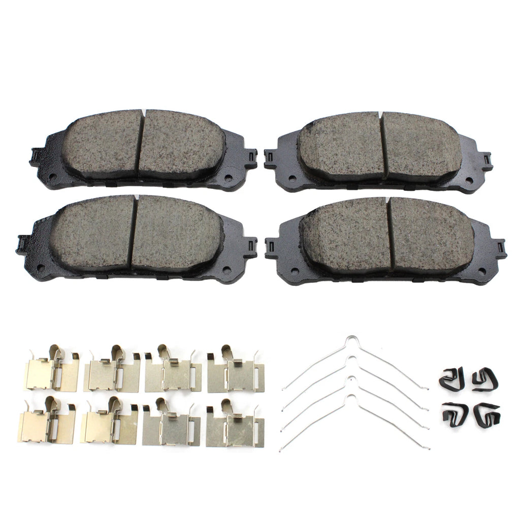 Set of 4 Akebono ProACT Front Ceramic Brake Pads for Toyota Highlander