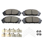 Set of 4 Akebono ProACT Front Ceramic Brake Pads for Toyota Highlander