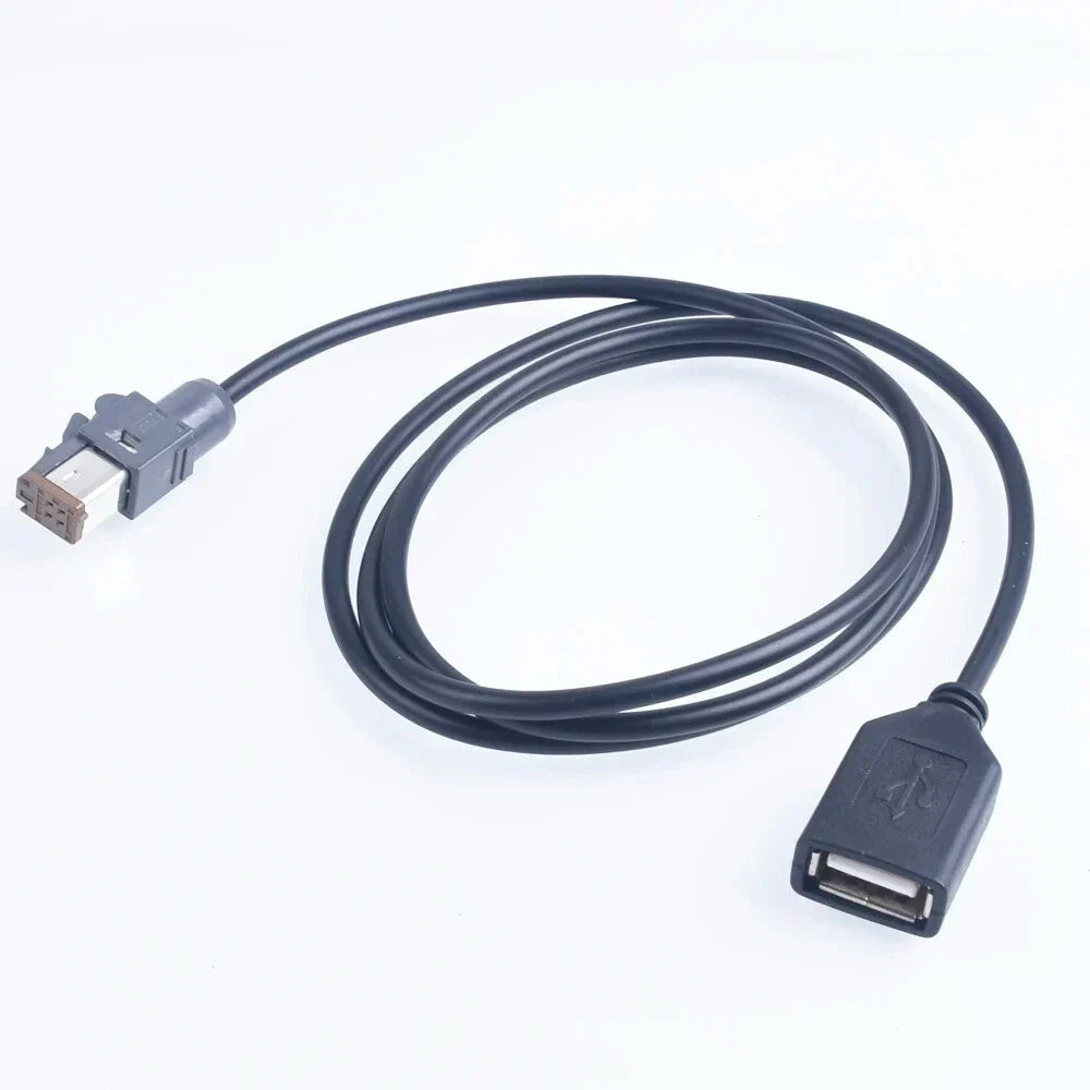 AUX Audio Input Media Data Wire Plug to USB Adapter for PR43 MR52