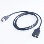 AUX Audio Input Media Data Wire Plug to USB Adapter for PR43 MR52