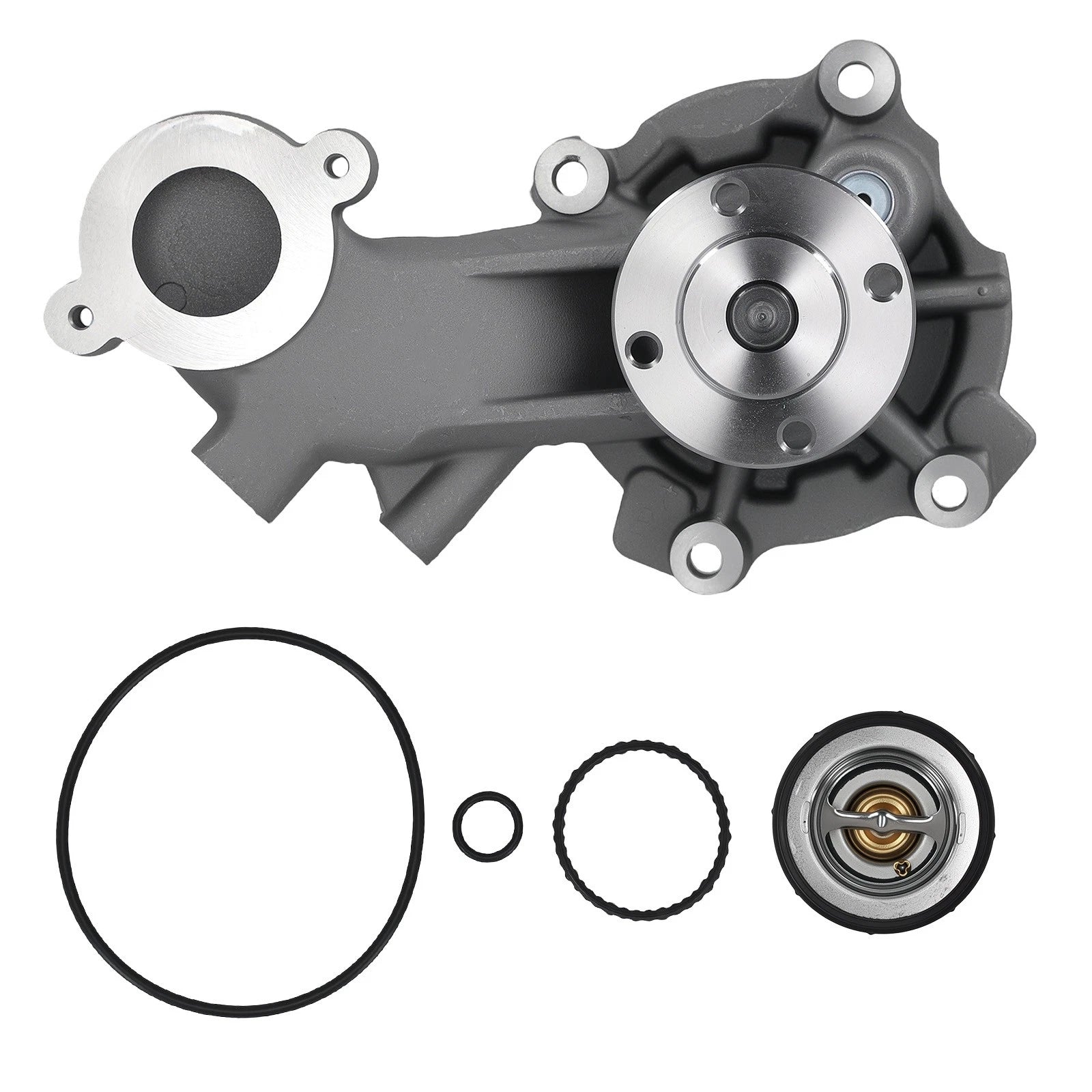 Coolant Water Pump with Thermostat for Ford Lobo 5.0L 302Cu (2011–2015) 1253270