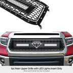 Upper Black Mesh Grille with LED Insert for Toyota Tundra (2014-2017)