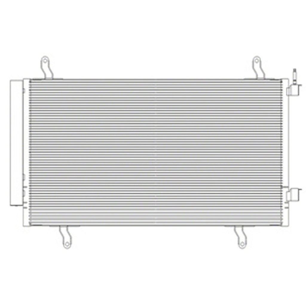 Replacement A/C Condenser w/o TOC For 2013-2015 Chevrolet Camaro