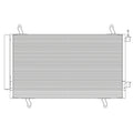 Replacement A/C Condenser w/o TOC For 2013-2015 Chevrolet Camaro