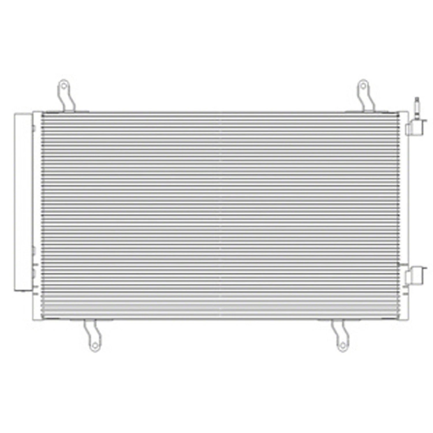 Replacement A/C Condenser w/o TOC For 2013-2015 Chevrolet Camaro