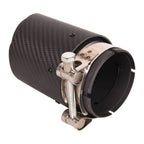 Exhaust Muffler Tip for Universal Fit (70mm In, 89mm Out, Carbon Fiber)