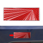 Carbon Red Trunk Emblem Decal for Tesla Model 3, Y, X (2017-2023)