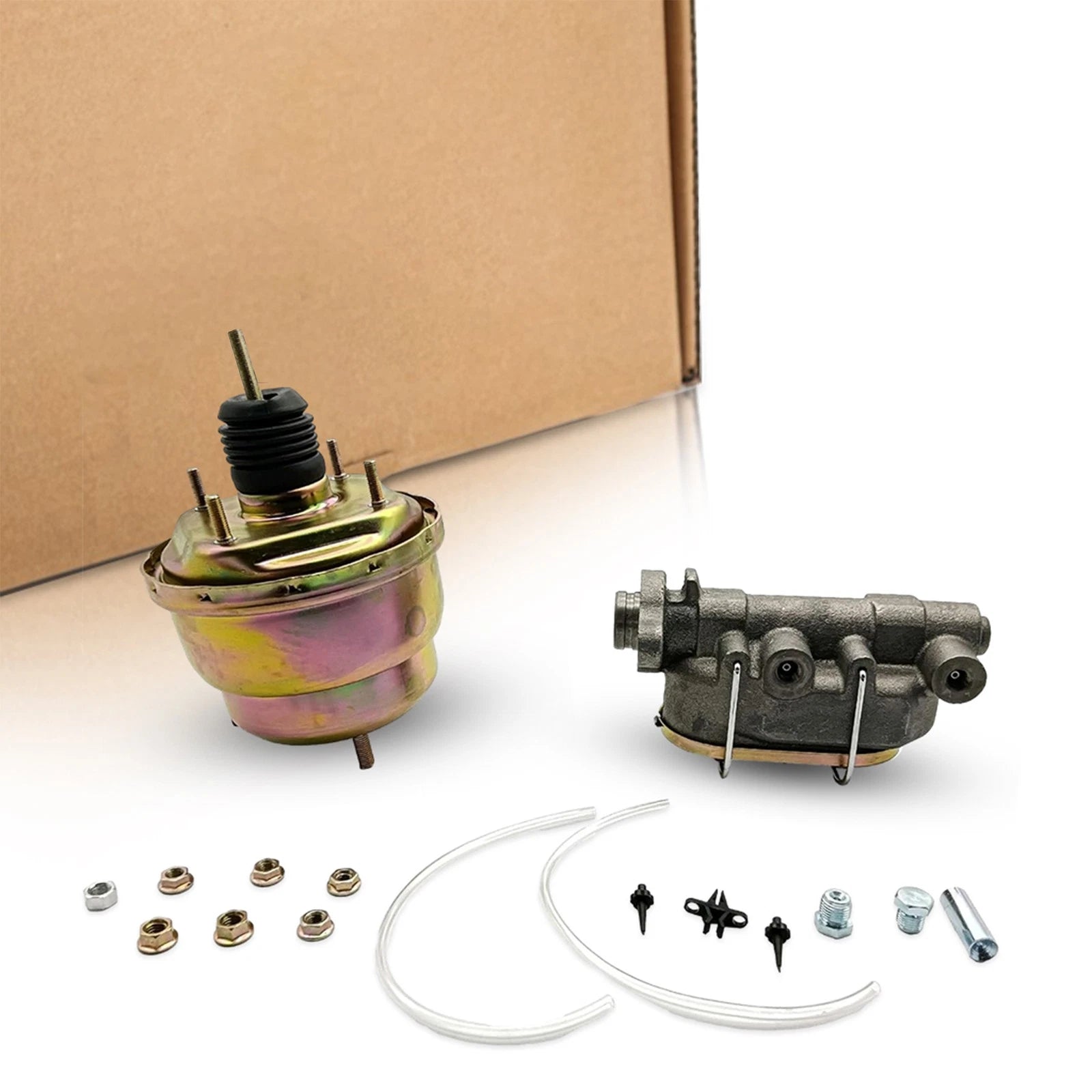 7" Dual Power Brake Booster with 1" Bore Master Cylinder for Street Road