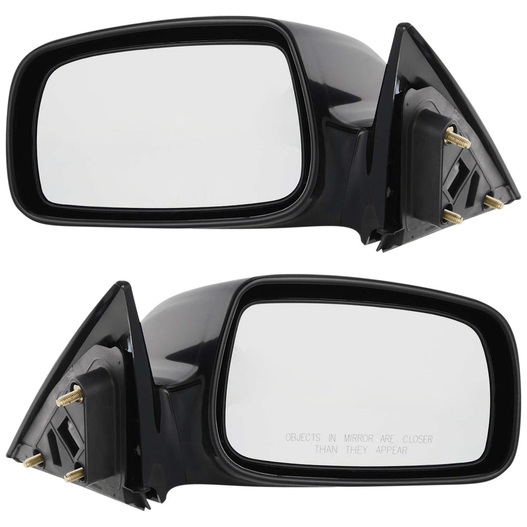Set of 2 Heated Mirrors for Coupe Driver & Passenger Side