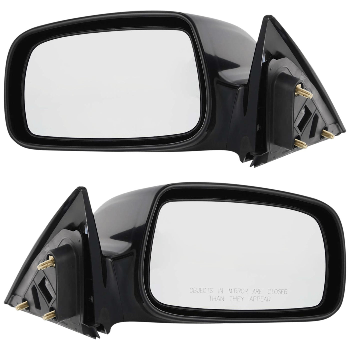 Set of 2 Heated Mirrors for Coupe Driver & Passenger Side