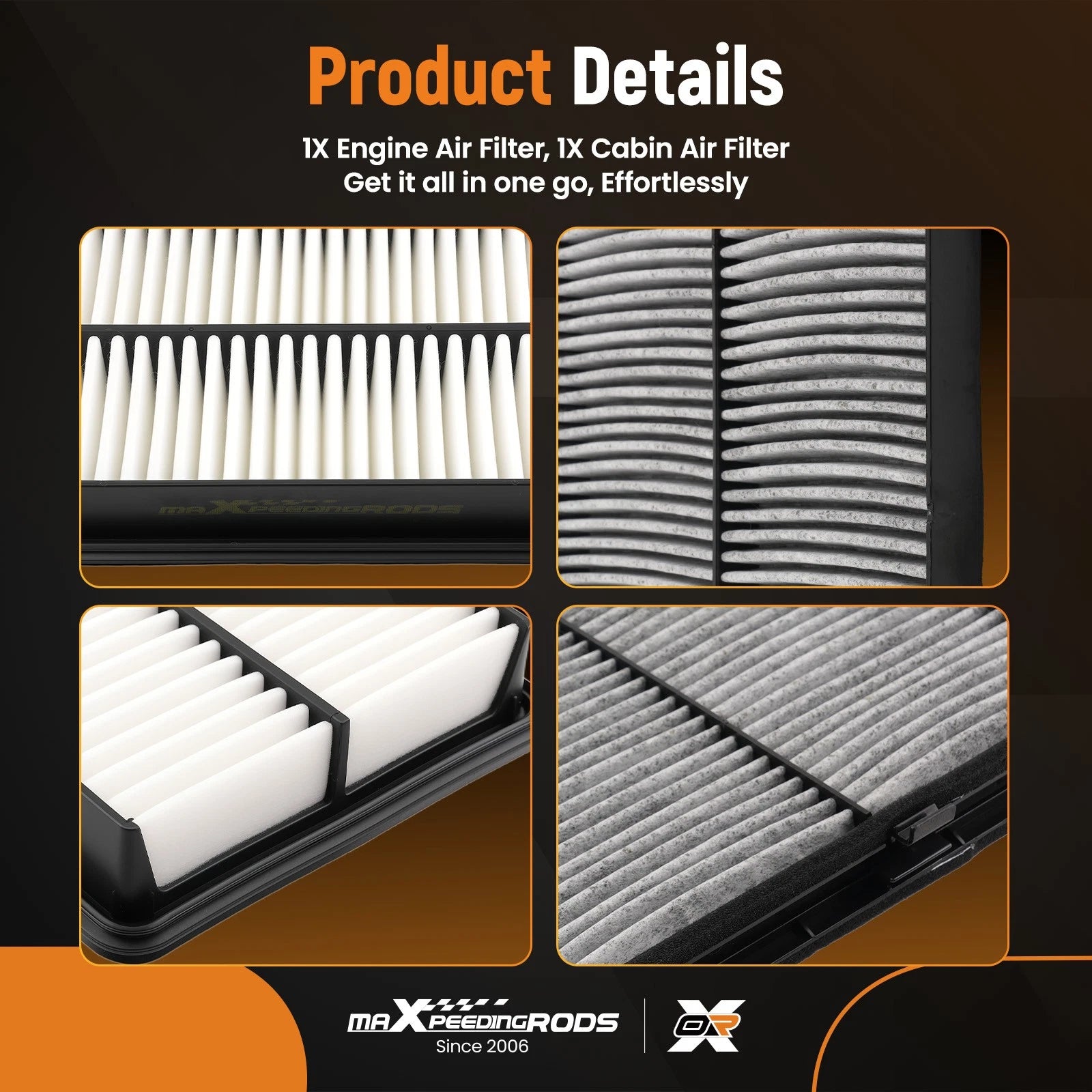 Air Filter Combo for Mazda 6 2.5L, CX-5 (2013–2025) 69247 PZA611 PA-611
