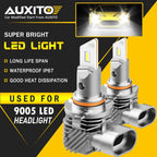 2X AUXITO 9005 LED Headlight Kit Hi/Low Beam 6000K for Q10 EV (2020–2023)