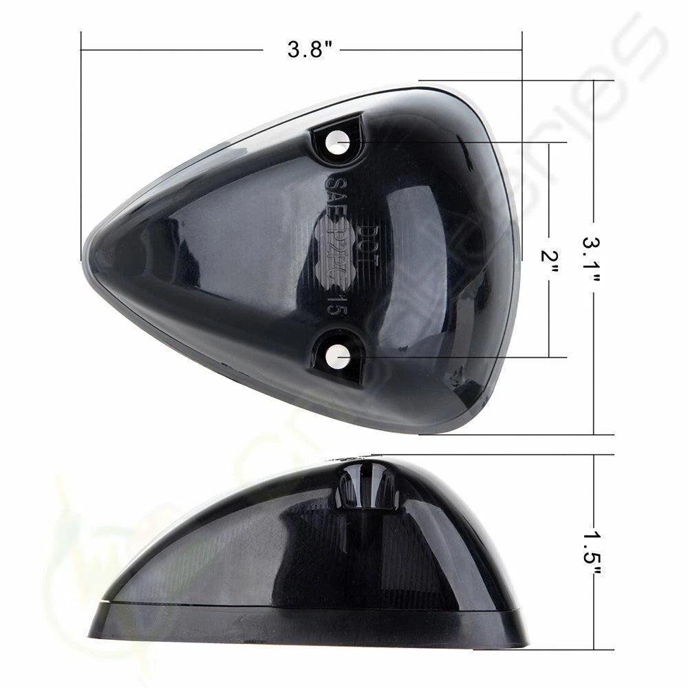 5X Smoke Cab Roof Marker Lights 264141BK for Dodge Ram (1994–1998)