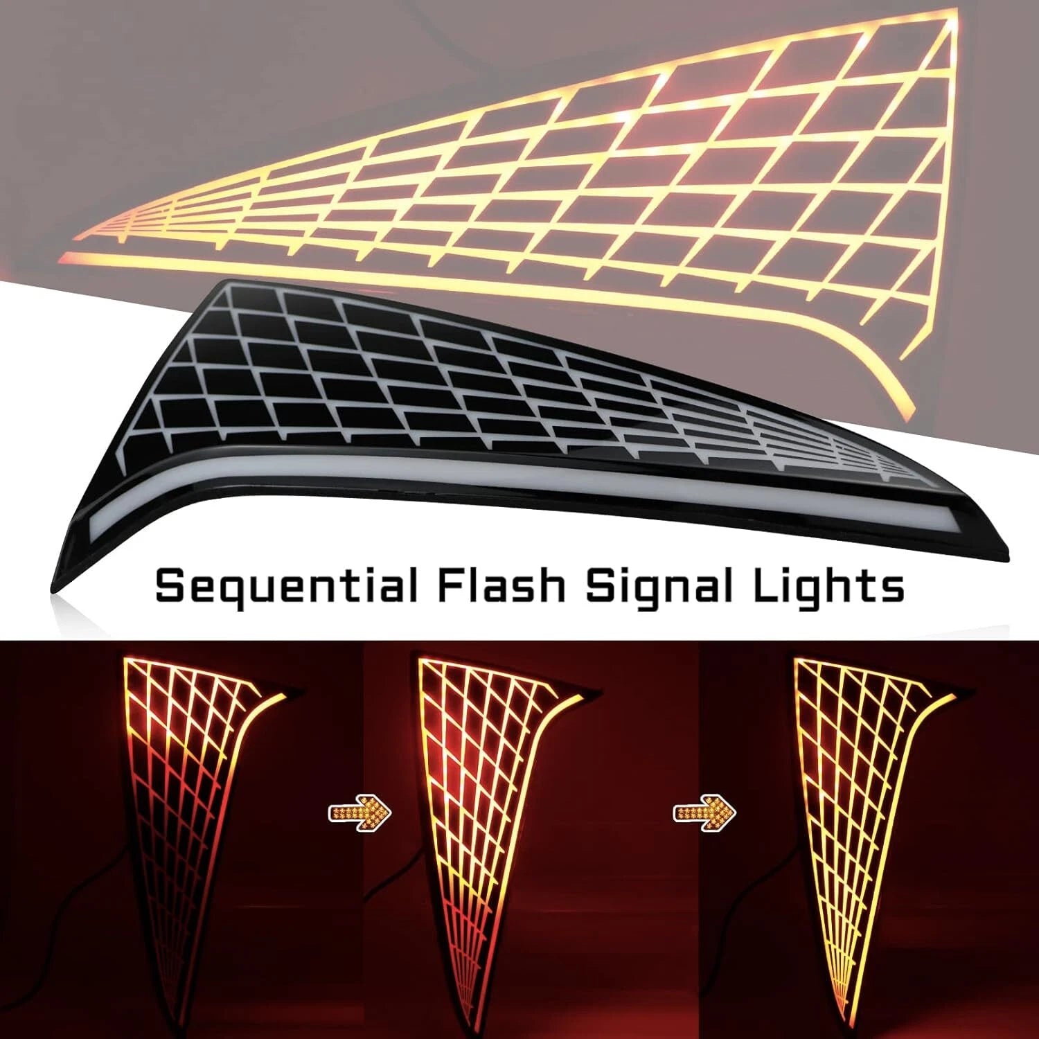 LED Rear Window Pillar Lamps for Toyota Sienna (2021–2023)