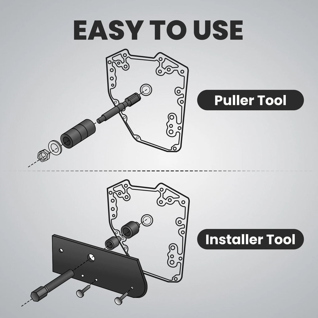 Inner Single Cam Bearing Installer Puller Tool for Harley Sportster (1986-Present)