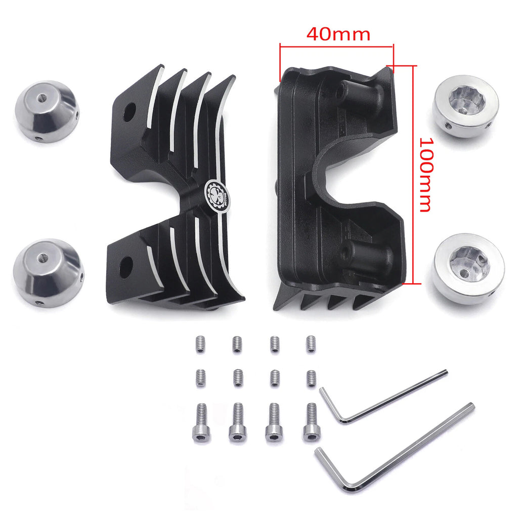 Finned Headbolt Bridge Spark Plug Cover for Harley Sportster XL 1200 883 (2004–2023)