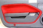 Leather Door Panel Insert Cards for Ford Mustang (2005–2009) Red