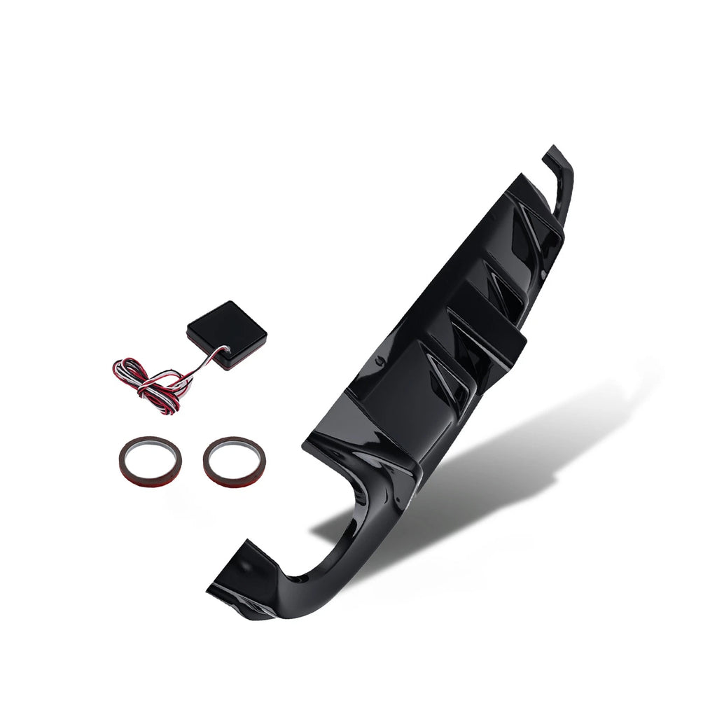 Rear Lip Bumper Diffuser Wing for Infiniti Q50 (2014–2017) Gloss Black