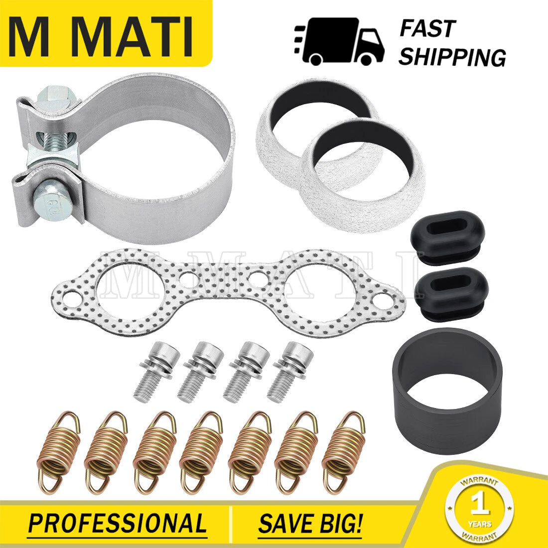 Exhaust Muffler Kit for Polaris RZR 800 4 (2010–2011)