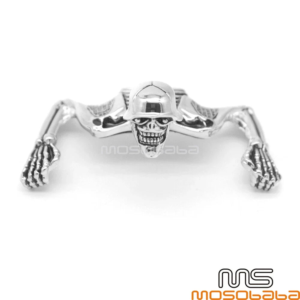 Skull Skeleton Ornament for Harley Chopper Headlight Visor (All Years)