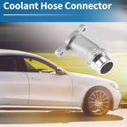 Engine Coolant Hose Connector for BMW 1 Series (2013–2019) 11118511205 Silver Tone