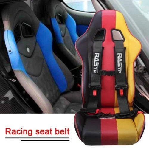 2X 3" Racing Seat Belt Harness 4 Point Quick Release for ATV UTV