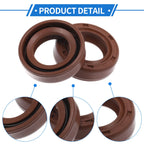 Set of 2 Oil Seal Rotary Shaft Seal FKM Rubber 16x26x7mm