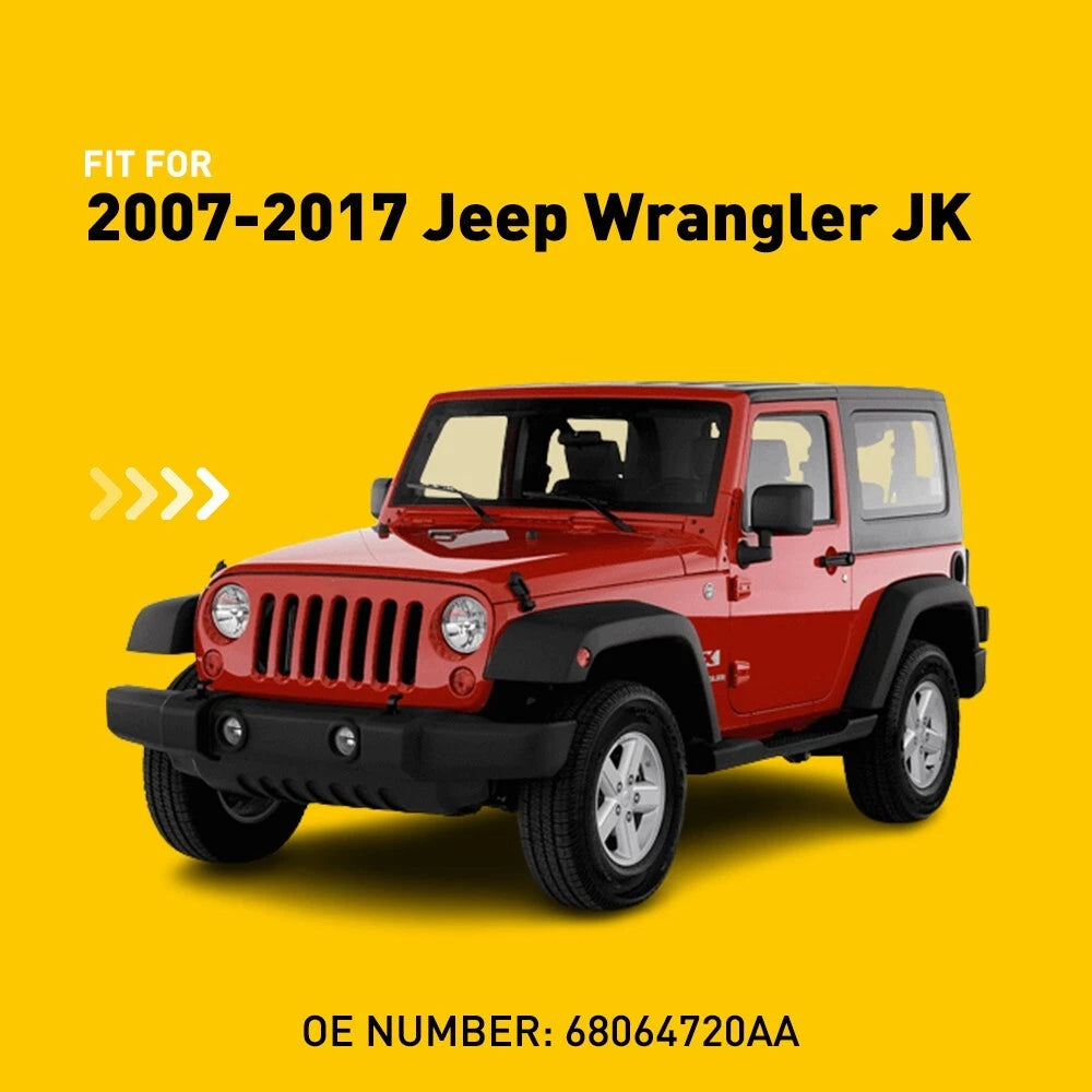 Rear License Plate Holder Light Tag w/ Bracket for Jeep Wrangler JK (2007–2017)