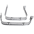 Set of 2 Fuel Tank Straps with Skid Plate for Ford F-150 F-250 (2004–2008)