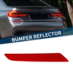 Bumper Reflector No. 63148063197 for BMW 740i (2016–2019) Red Rear Left