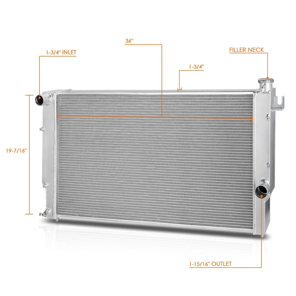 Aluminum 3 Row Cooling Radiator for Dodge Ram 2500 3500 (1994–2002)