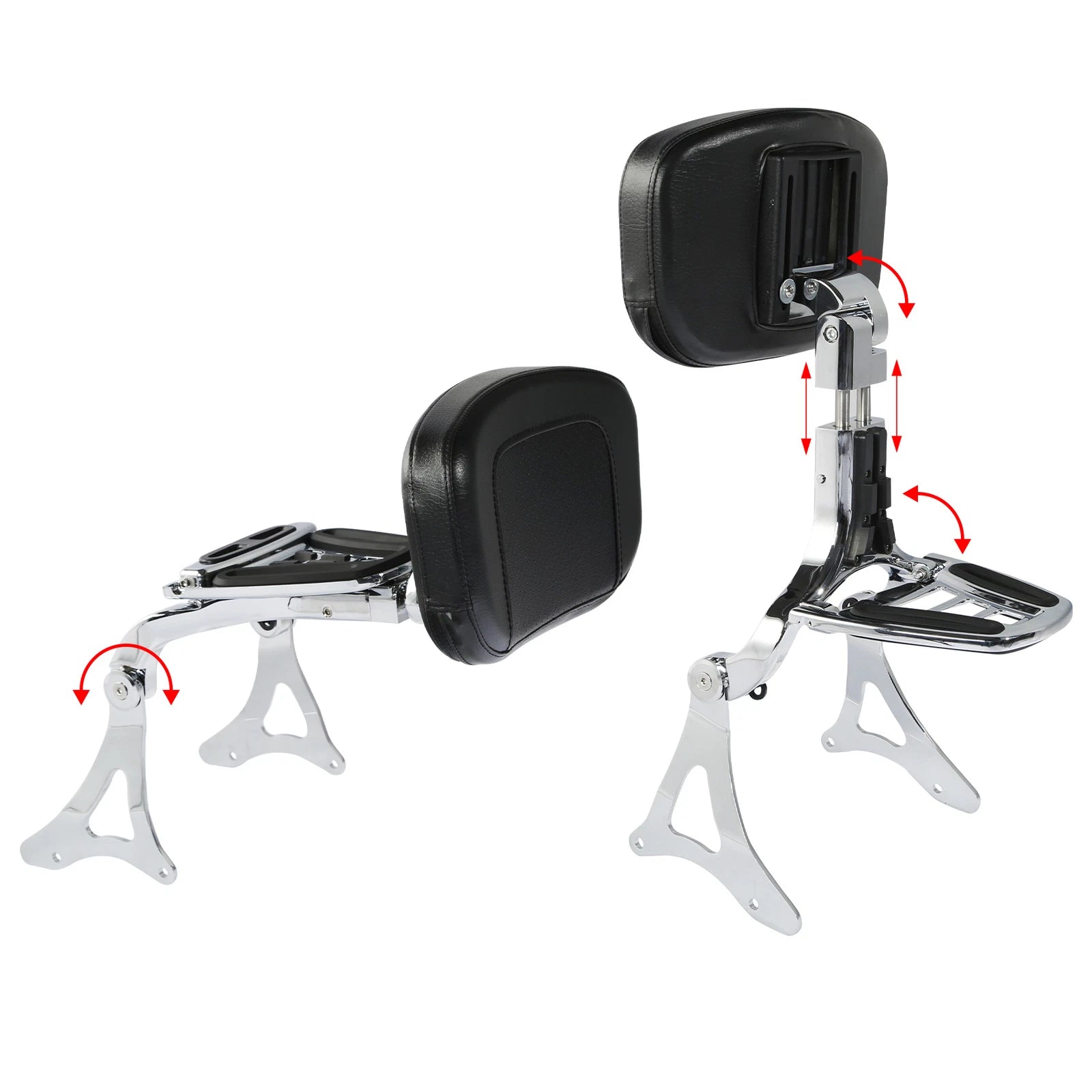 Adjustable Backrest for Harley Street Glide (2014–2024) Chrome