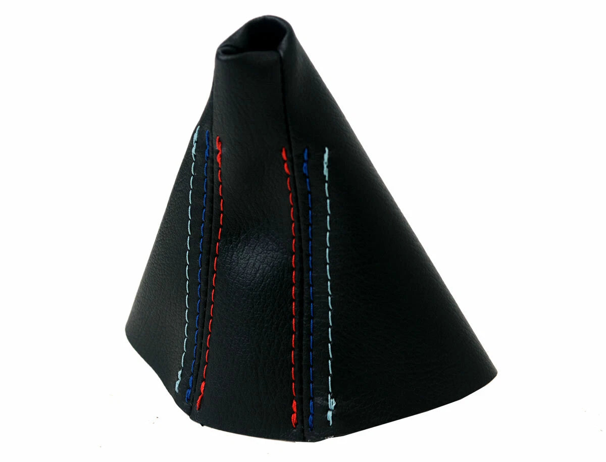 Leather Automatic Shift Boot Cover for BMW E38 (1995–2001) Black M Stitch