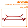 Red Front Power Brace Radiator Support for Mitsubishi Lancer EVO 7/8/9 (2003–2006)