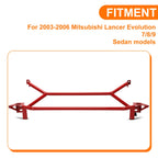 Red Front Power Brace Radiator Support for Mitsubishi Lancer EVO 7/8/9 (2003–2006)