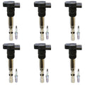 Set of 6 Ignition Coils & NGK Platinum Spark Plugs for Ford Taurus (2008–2019)