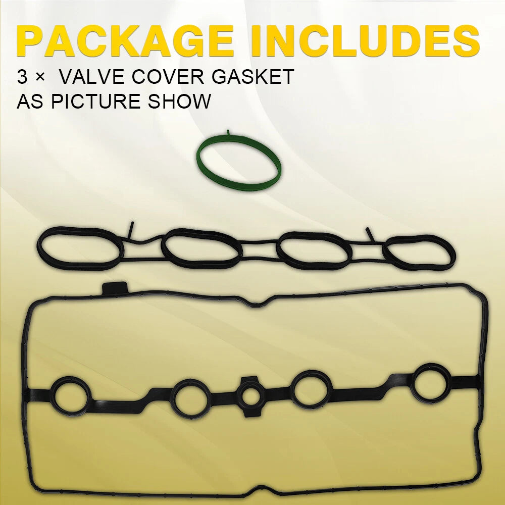 Set of 3 Valve Cover Gaskets for Nissan Versa (2007–2011)
