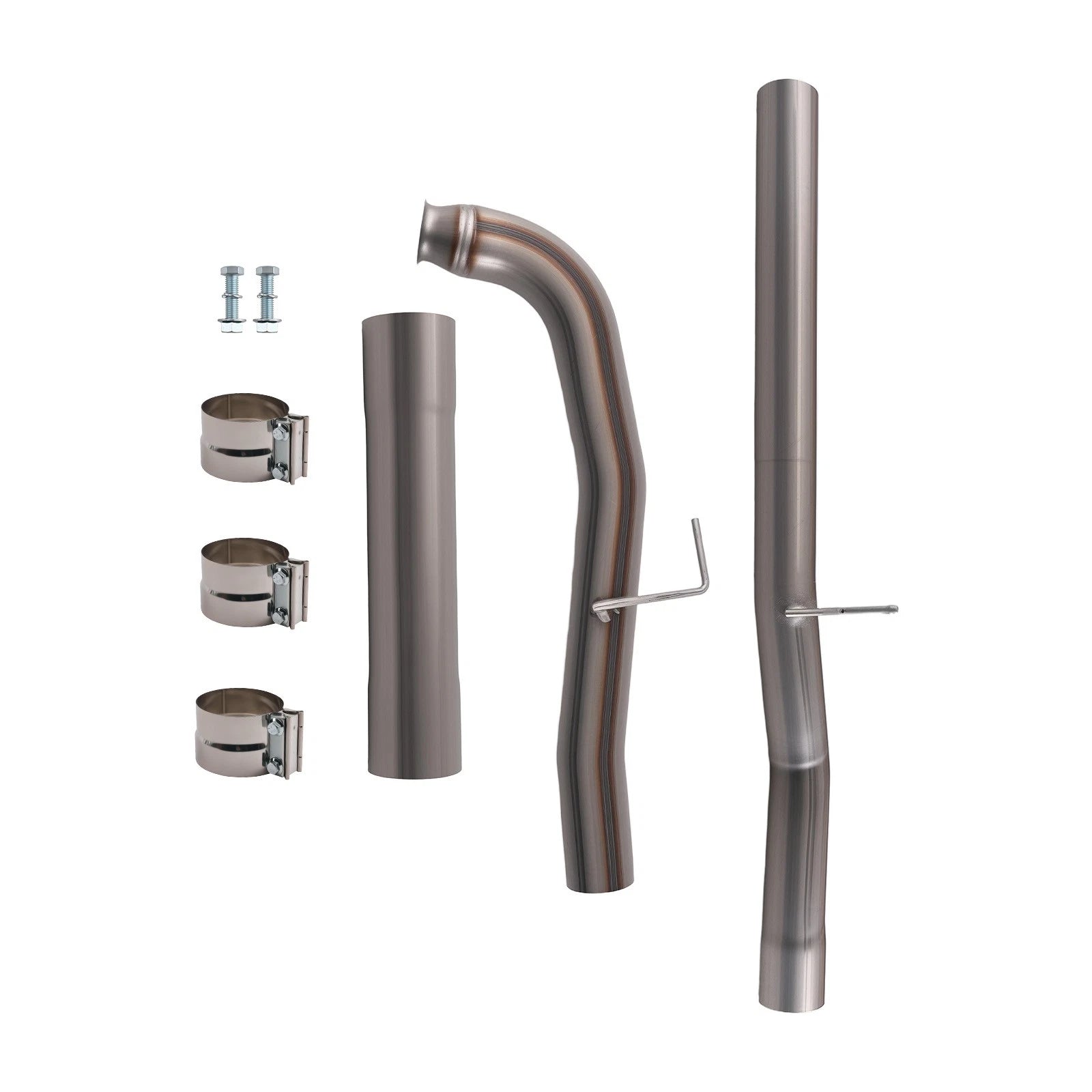 Exhaust Pipe & Tip for Chevy Silverado 6.6L Duramax (2011–2015) Stainless Steel