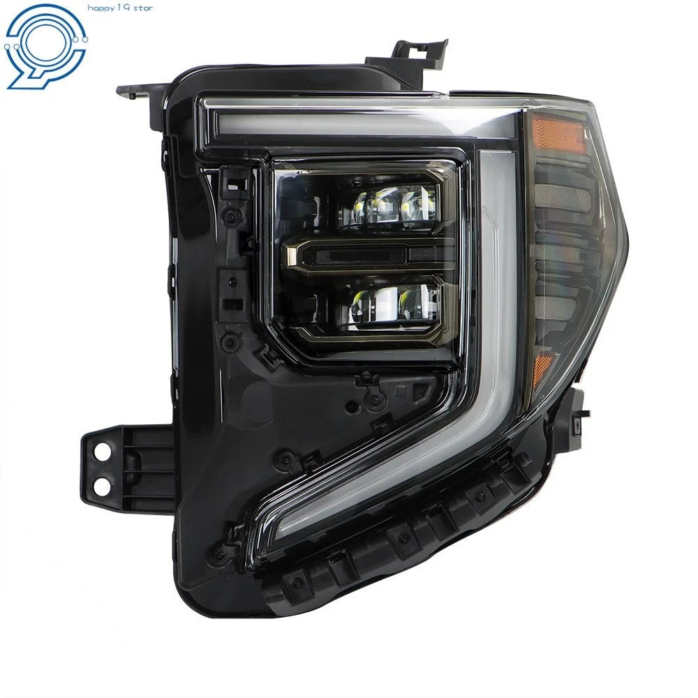 Set of 2 LED Headlights Assembly for GMC Sierra 1500 AT4/AT4X (2022–2024)