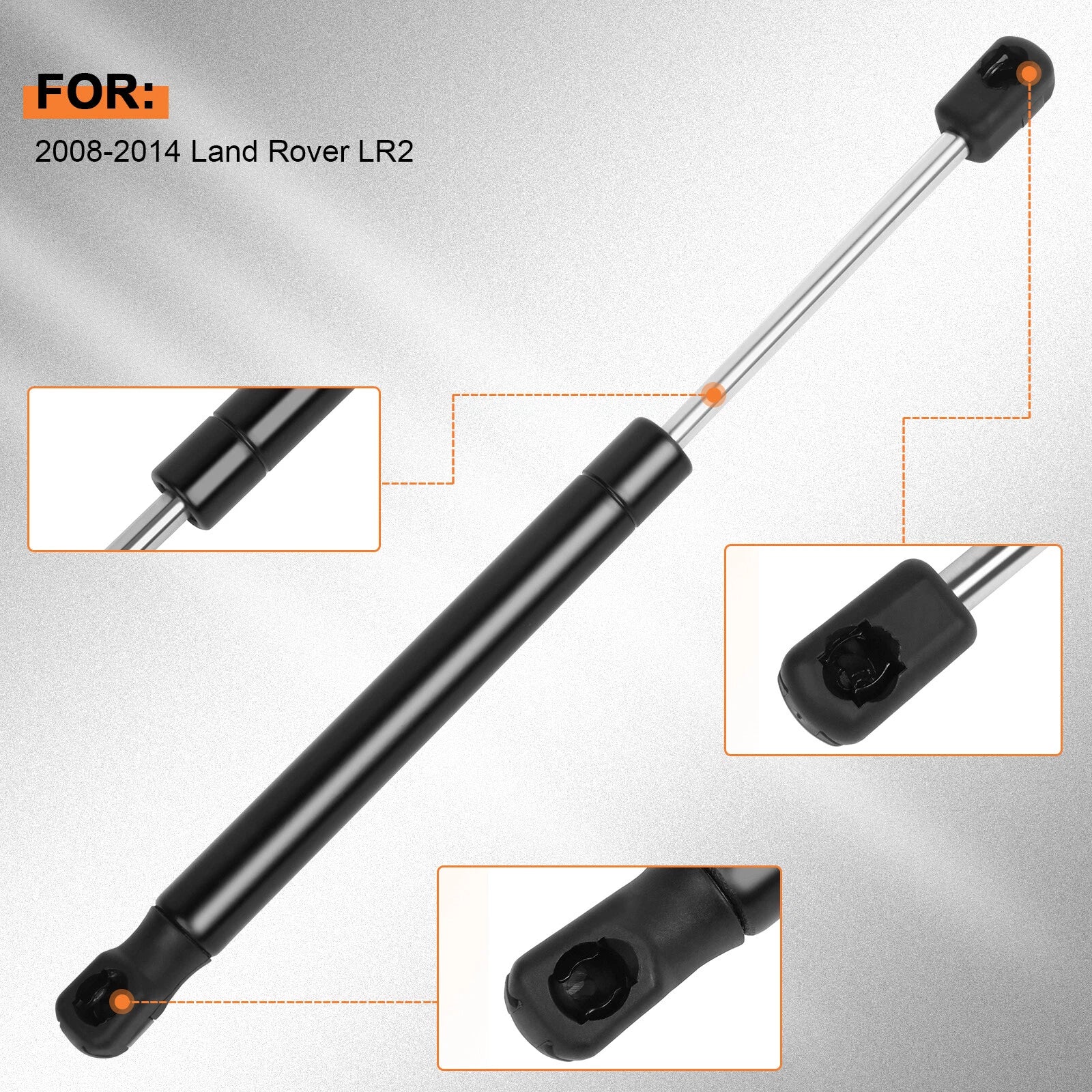 Set of 2 Hood Lift Support Gas Shocks for Land Rover LR2 (2008–2014)