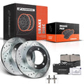 Drilled Brake Rotor and Pad Front for Toyota 4Runner Tacoma (1996-2002)