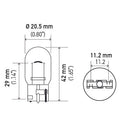 Hella 7440NA Rear Turn Signal Light Bulb for Mazda 2