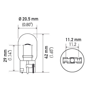 Hella 7440NA Rear Turn Signal Light Bulb for Mazda 2