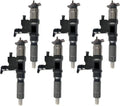 Set of 6 Rail Injectors 095000-8930 8-98160061-3 for Isuzu 4HK1 6HK1