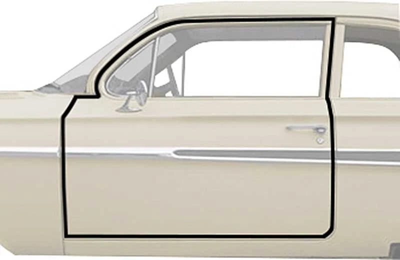 Door Frame Weatherstrip Seals Replacement Kit for 1961-1964 GM Full Size Sedan