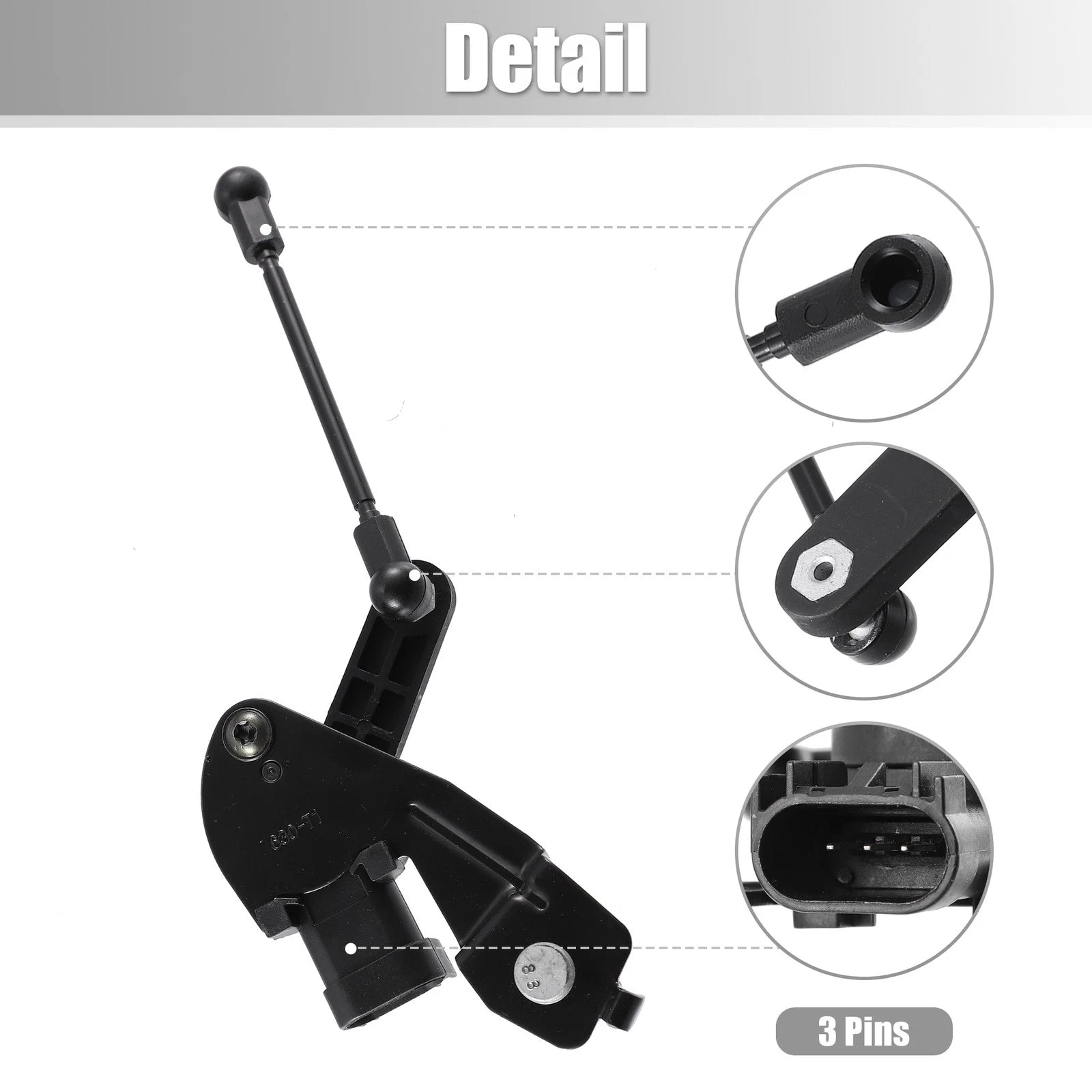 Rear Left Suspension Ride Height Level Sensor for Chevrolet Camaro (2010–2015) 23405178