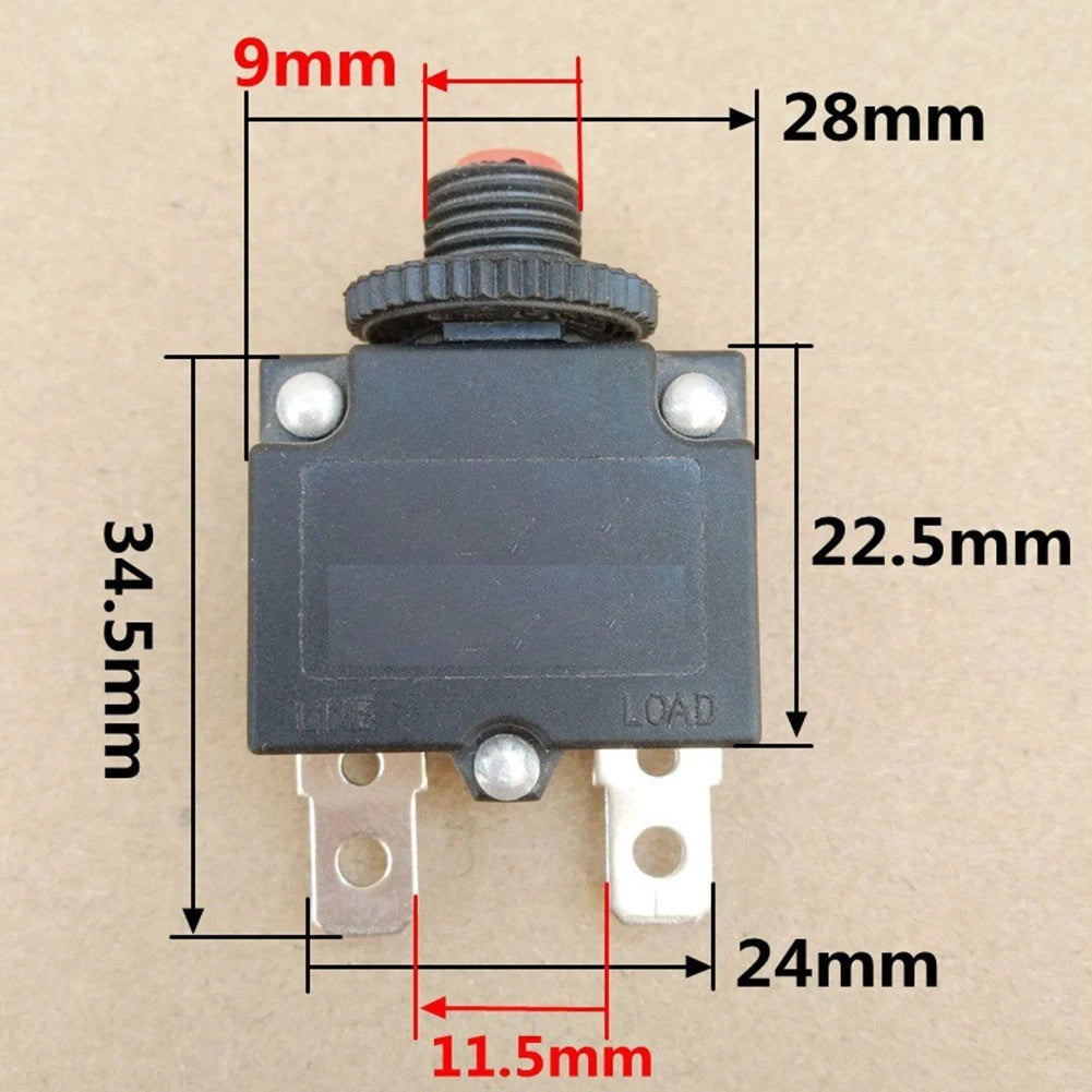 Overload Protection Switch 10A for Electrical Circuit Safety (Universal)