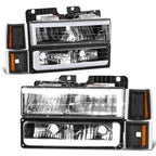 C-LED Headlight + Signal + Amber Corner Lamp for GMC C/K 1500-3500 (1994–2000)