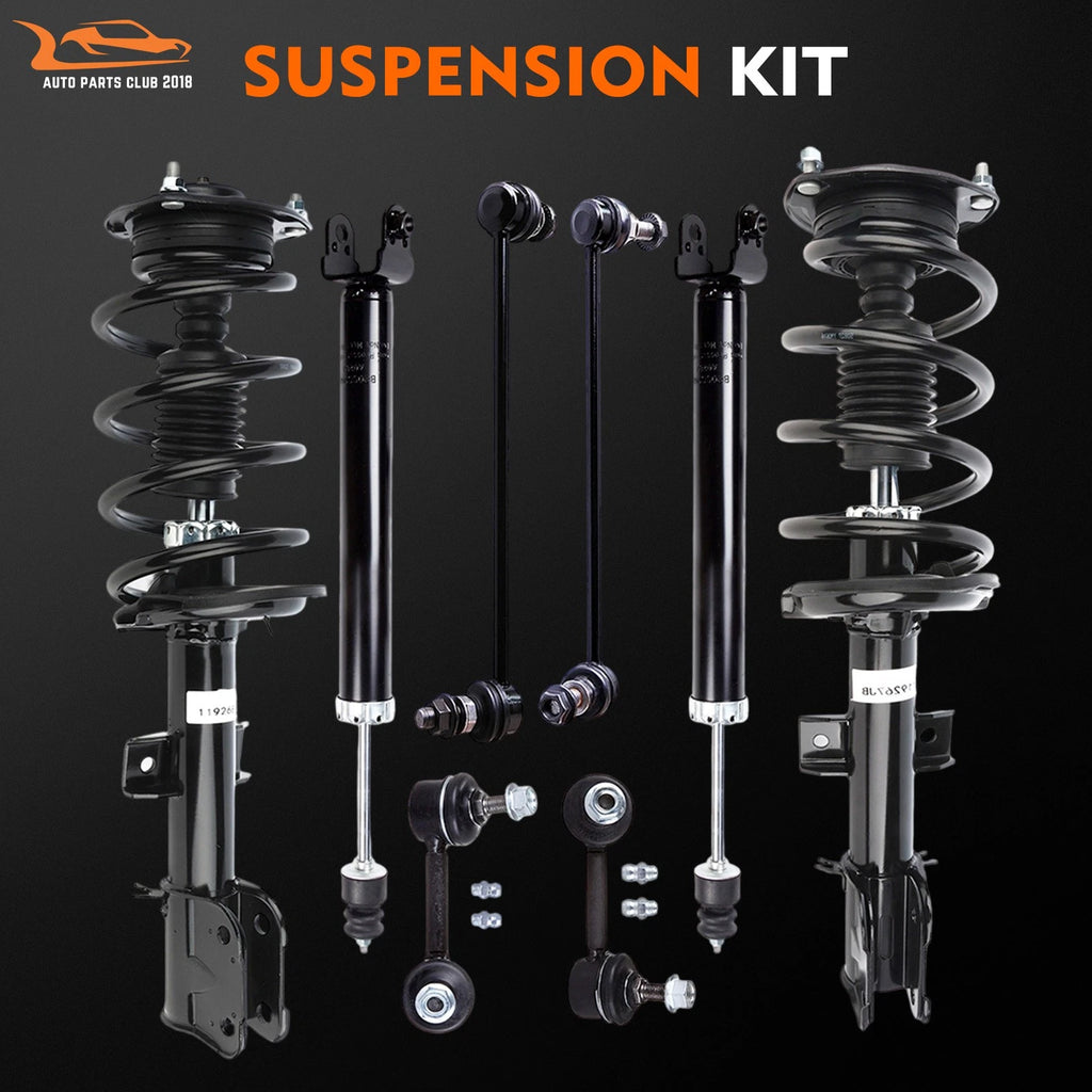 2 Complete Struts + 2 Shocks + 4 Sway Bar for Nissan Maxima (2009–2014)